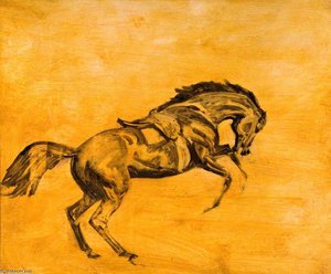 Study Of A Leaping Horse