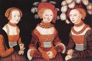 Saxon Princesses Sibylla, Emilia And Sidonia — Lucas Cranach The Elder