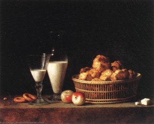 Still-life With A Carafe Of Barley Wine — Henri Horace Roland De La Porte