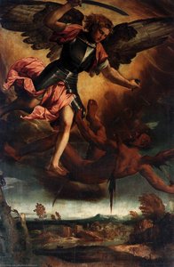 St Michael Vanquishing The Devil — Bonifazio Veronese (bonifazio De Pitati)