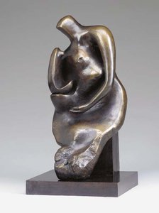 Working Model For Mother And Child; Block Seat — Henry Moore