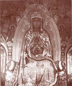Queen Of Heaven Over River Of Life — Nicholas Roerich
