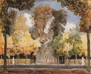 Versailles Park In Autumn — Konstantin Andreevic Somov