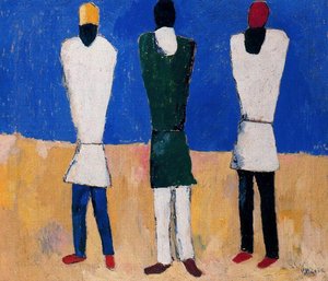 Peasants — Kazimir Malevich, Suprematist Movement