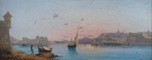 Sunset Over Grand Harbour, Valetta — Luigi Maria Galea