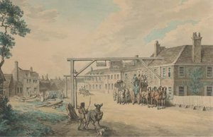 Coaches And Horses Before The White Hart Inn — Samuel Howitt