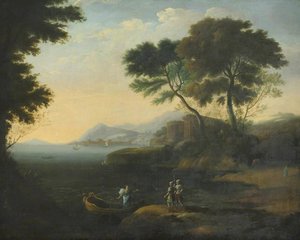 Embarkation Of Carlo And Ubaldo In Pursuit Of Rinaldo — Claude Lorrain (claude Gellée), Baroque Landscape
