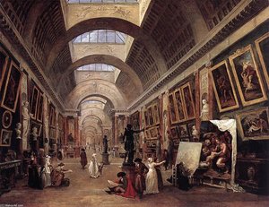 Design For The Grande Galerie In The Louvre — Hubert Robert