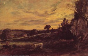 Landscape Evening — John Constable
