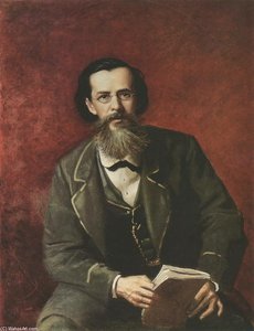 Portrait Of The Poet Apollon Maikov — Vasily Grigoryevich Perov