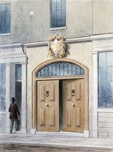 The Entrance To Coachmakers Hall — Thomas Hosmer Shepherd, Realism