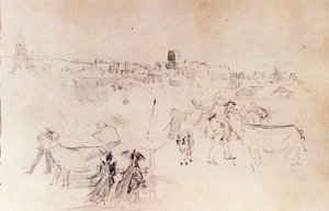 Sketch For ''santa Susana Fair'' — Ovidio Murguía De Castro
