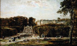 Vue Du Chateau De Saint Cloud — Charles-françois Daubigny