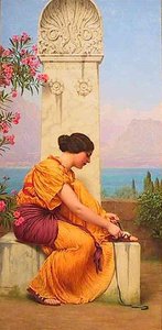 The Loosened Lace — R.b.a John William Godward