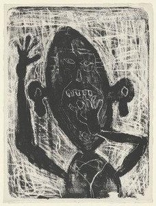Man Eating A Small Stone (homme Mangeant Une Petite Pierre) — Jean Philippe Arthur Dubuffet
