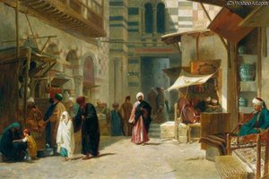 The Opium Bazaar Cairo — Frederick Goodall