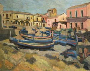 Sicilian Harbour — Theodor Kern