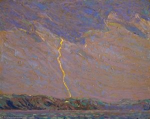 Lightning, Canoe Lake — Thomas Thompson