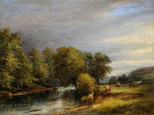 On The Rother, Near Catcliffe, South Yorkshire — Joseph Hallam Hawkesworth
