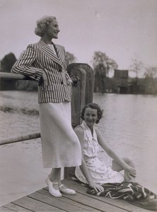 Two Women In Dresses And With Jacket — Peter Francis Weller
