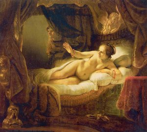 Danae — Rembrandt Van Rijn, Baroque