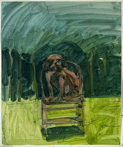 Bulldog In A Chair 2 — Robert Andrew Parker