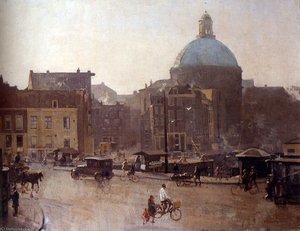 View Of The Singel Amsterdam With The Koepelkerk Beyond — Cornelis Vreedenburgh