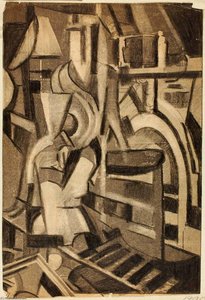 Abstract Seated Figure