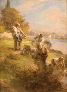 Laveuses Le Matin — Léon Augustin L'hermitte