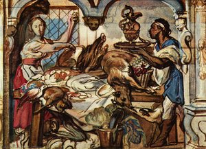 Kitchen Scene — Jacob Jordaens