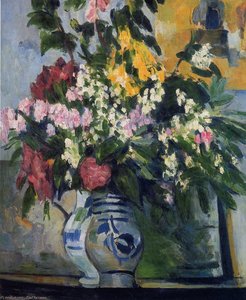 Two Vases Of Flowers — Paul Cézanne, Post-impressionism