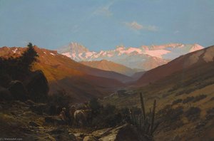 A Scene In The Andes, Chile — Thomas Jacques Somerscales