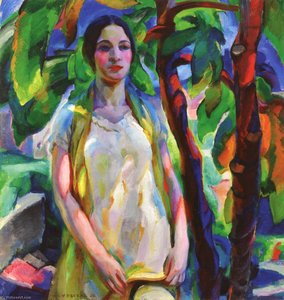 Girl In Garden (also Known As Young Girl In Garden) — Edouard Vysekal