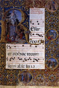Page Of A Choirbook — Girolamo Da Cremona (girolamo De Corradi)