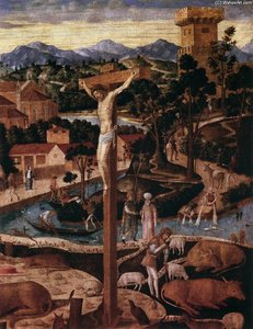 St Jerome In The Desert (detail) — Giovanni Di Niccolò Mansueti