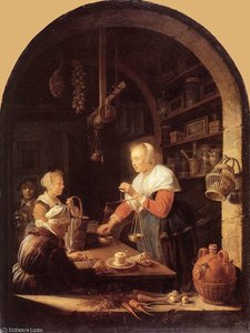 The Grocers Shop — Gerrit Dou
