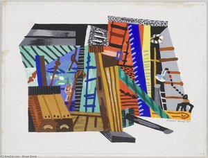 Boats And Dock — Stuart Davis