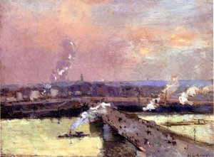The Pont Boieldieu, Rouen — Albert-charles Lebourg
