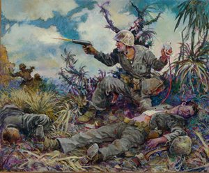 Hospital Apprentice First Class Robert E. Bush, Usnr - Okinawa Jima, Ryukyu Islands — Colonel Charles H. Waterhouse, Usmcr