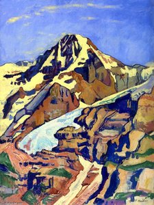 The Mönch At Noon — Ferdinand Hodler, Art Nouveau