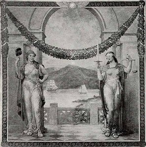 Armorial Bearing Of The State Of New York, (painting) — Will Hicox Low