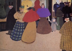 Passerby (also Known As Street Scene) — Félix Vallotton, Cloisonnism
