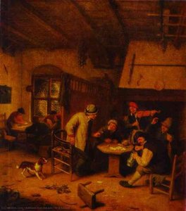 In A Tavern — Adriaen Van Ostade, Baroque