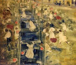 The Race — Maurice Brazil Prendergast, Post-impressionism