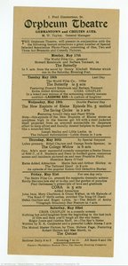 Program, Orpheum Theatre, Philadelphia, Pa — Edward Steichen, Early Modern Photography