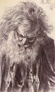 Portrait Of An Old Man — Adolph Von Menzel