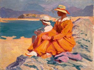 Family On Barmouth Island — Christopher Williams