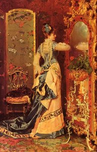 Woman before a mirror