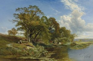 A Weedy Branch Of The Thames — Henry John Boddington