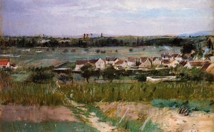 The Village Of Maurecourt — Berthe Morisot